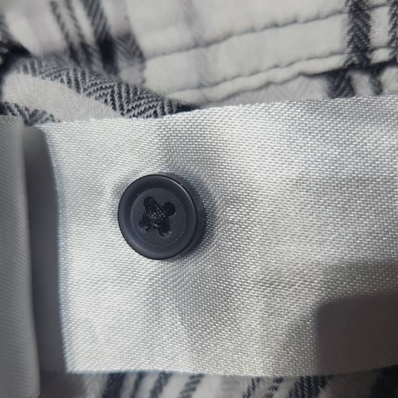 [S] HARLOW Plaid cropped hoodie top - Picture 7 of 8